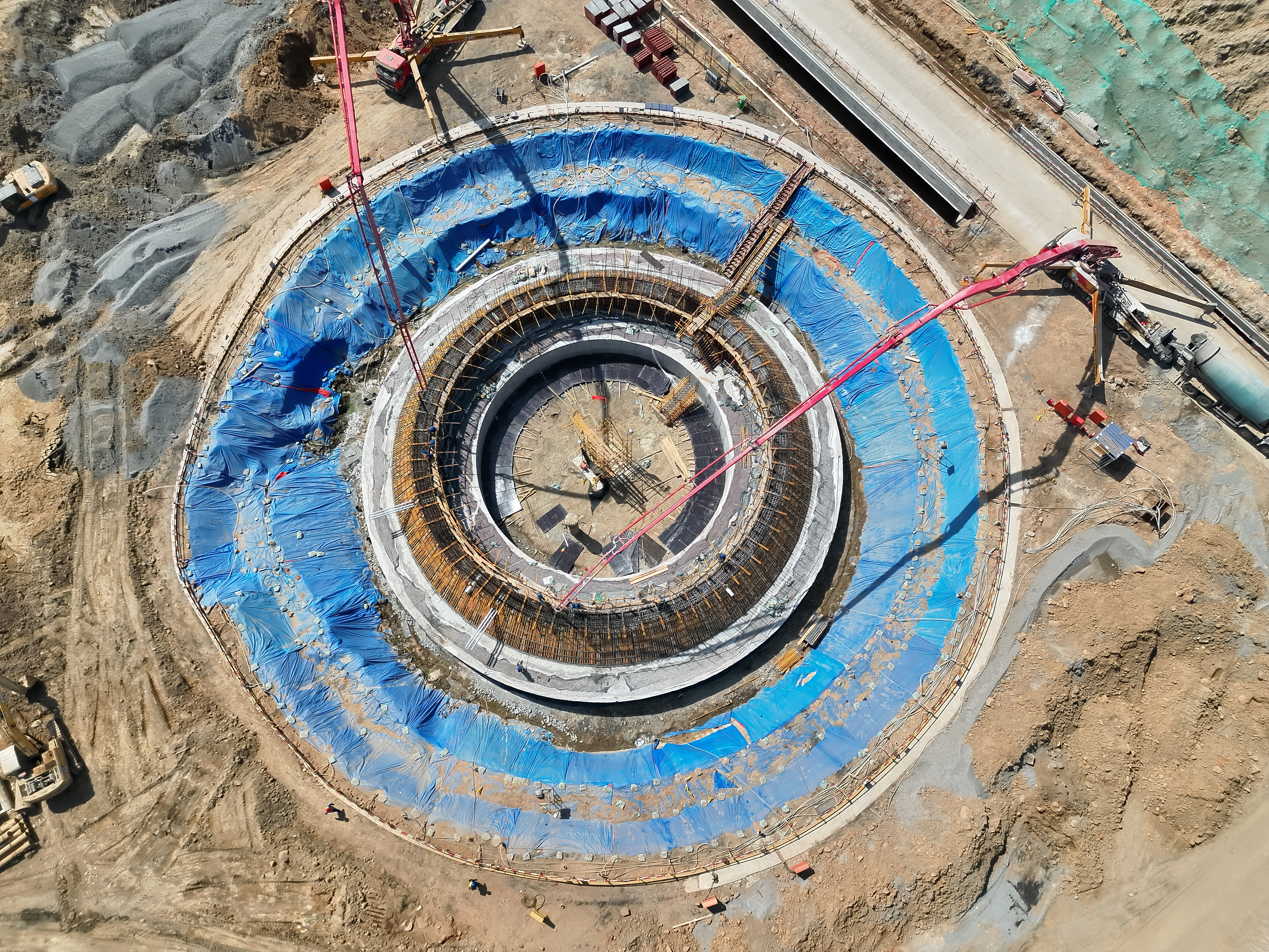 工程建设|奋楫笃行 履践致远——国投湄洲湾第三发电厂2×660MW机组项目烟囱“出零米”